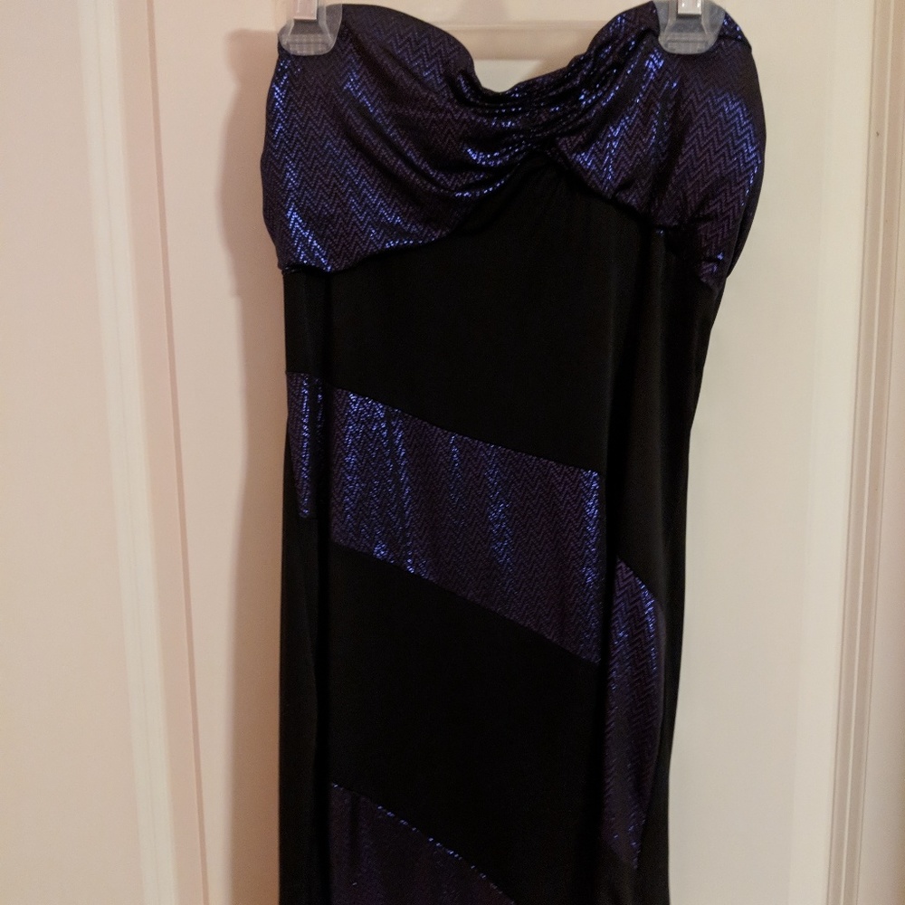 Black/Purple Tube Dress